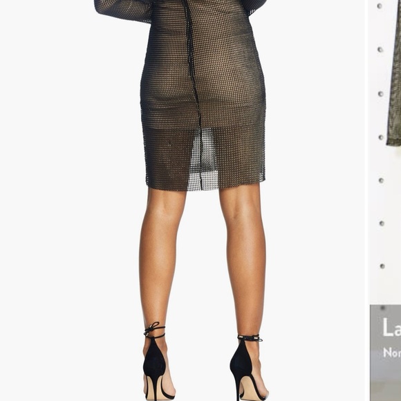 M Viola Long Sleeve Mesh Minidress Great condition like new - Picture 3 of 11